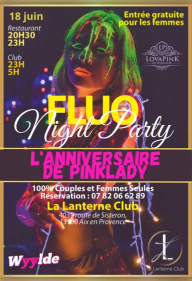 ❤️ANNIVERSAIRE DE PINKLADY 🎁💋 ❤️❤️Fluo Night Party ❤️❤️ !!!