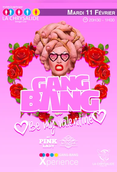 Flyer — Soirée Privée Sexy Gang-Bang by Pink Lady & Lova Pink