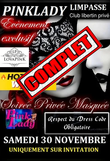 PINKLADY Soirée Privée Masquée BY LIMPASSE ( PLACES LIMITEE)