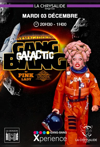 Flyer — Soirée Privée Sexy Gang-Bang by Pink Lady & Lova Pink